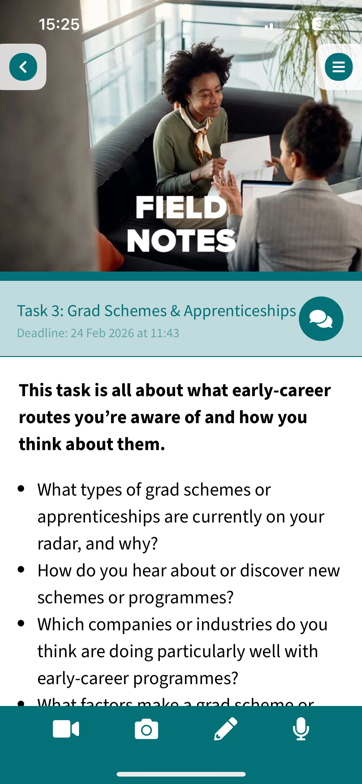 Self-ethnography video-diaries screenshot